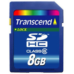 Карта памяти SD 8 GB Transcend Class 6